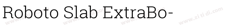 Roboto Slab ExtraBo字体转换